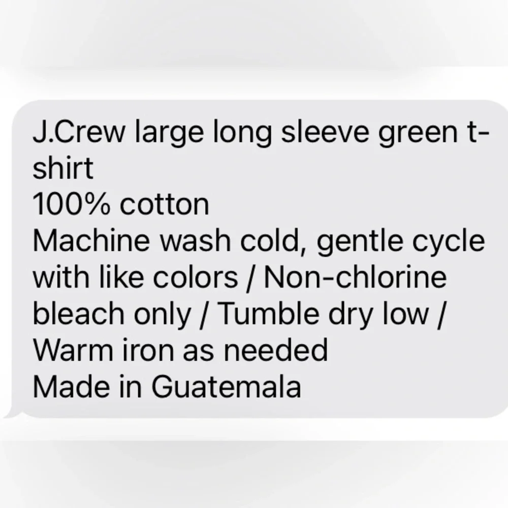 J.Crew long sleeve t-shirt dark army green Size L - Picture 6 of 6